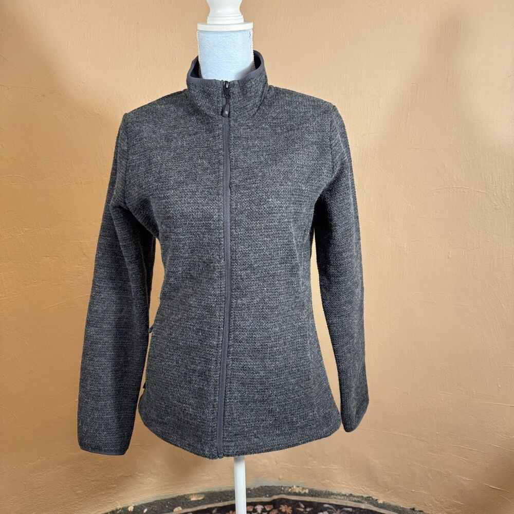Stormtech Gray Full Zip Fleece Jacket Womens Medium Outdoor